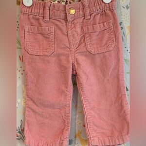 Corduroy OshKosh Baby B’gosh Pink Flower Waistbans Little Girl Jeans 9M